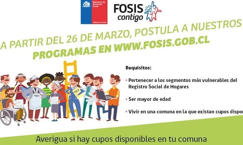 FOSIS abrió postulaciones a sus programas de emprendimiento y empleabilidad 2018