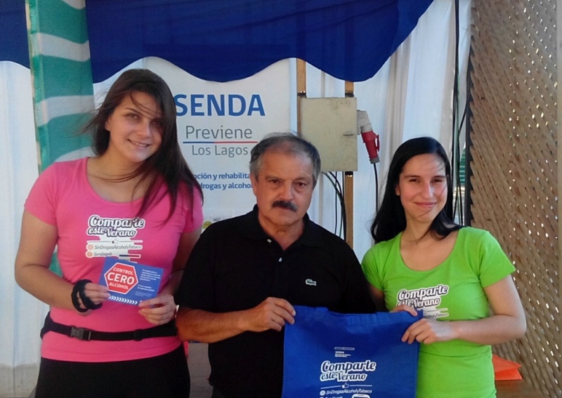 Alcalde Simón Mansilla y concejal Moya apoyan campaña de Verano SENDA 2015