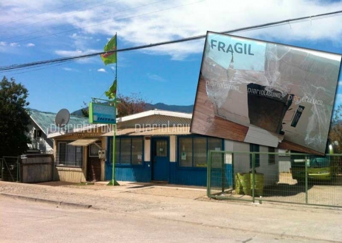 Ladrón se escondió en una encomienda de Tur Bus Futrono y en la noche se llevó la caja fuerte