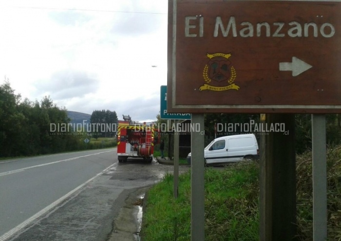 Desperfecto mecánico en bus en la Cuesta del Cero habría provocado alerta de incendio