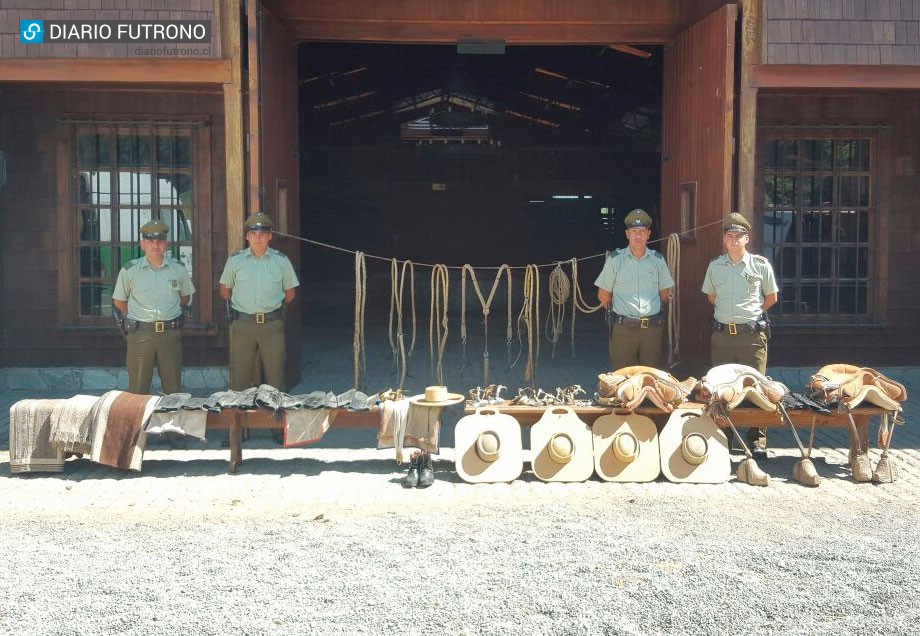 Cayó banda acusada de millonario robo de monturas en fundo de Futrono