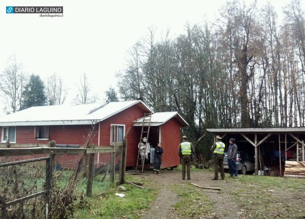 Principio de incendio afectó a casa del sector Champulli