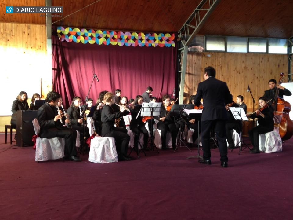 Orquesta Infanto Juvenil de la Universidad de Los Lagos realizó concierto en la Escuela Nueva España de Los Lagos