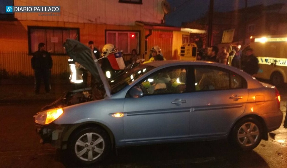 Paillaco: Vecinos evitaron que responsable de colisión se diera a la fuga