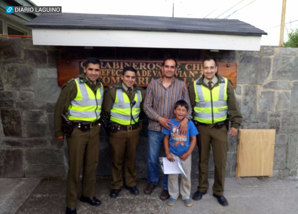 Los Lagos: Carabineros encontró a niño de 8 años perdido en cerro San Ambrosio