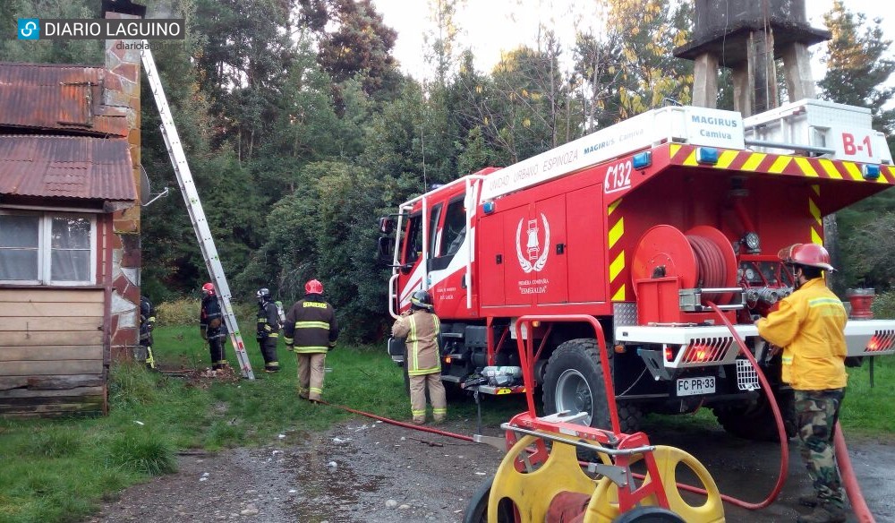 Principio de incendio afectó a vivienda de Huerto el Maitén