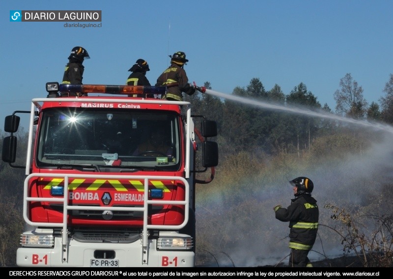 Fuego en pastizales afecta a viviendas en sector Las Juntas