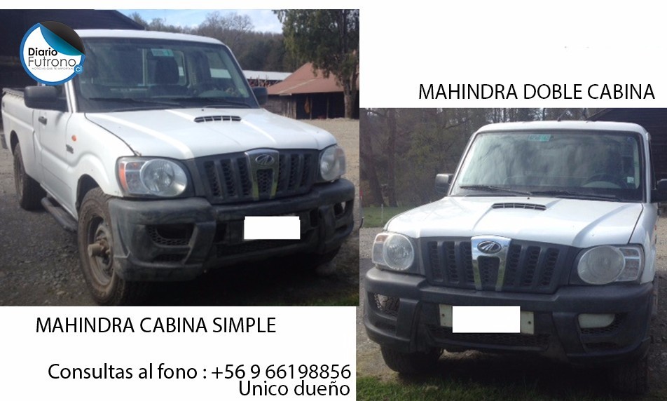 Único dueño liquida dos camionetas Mahindra 2013