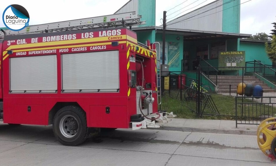 Emanación de gas en Escuela Nueva Collilelfu movilizó a Bomberos de Los Lagos