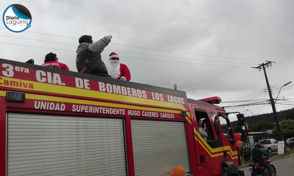 Tercera Compañía de Bomberos de Los Lagos celebró la navidad