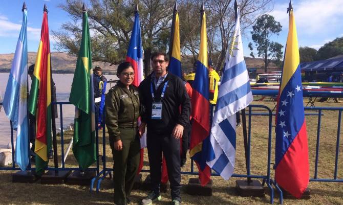 Laguino participa como juez de canotaje en juegos Odesur que se disputa en Bolivia