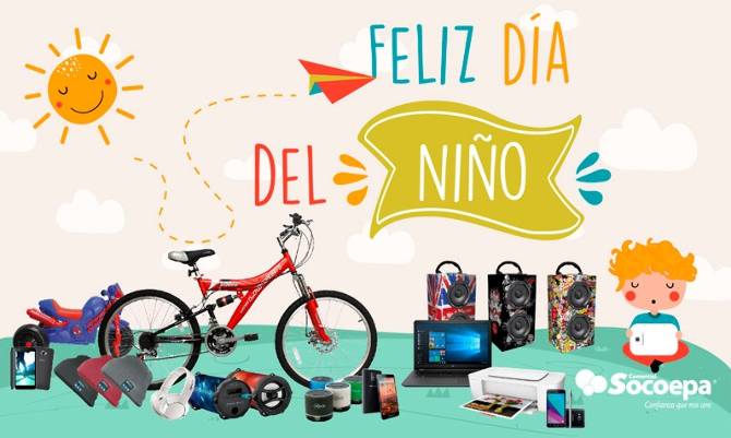 Los regalos favoritos para este Día del Niño están en Comercial Socoepa