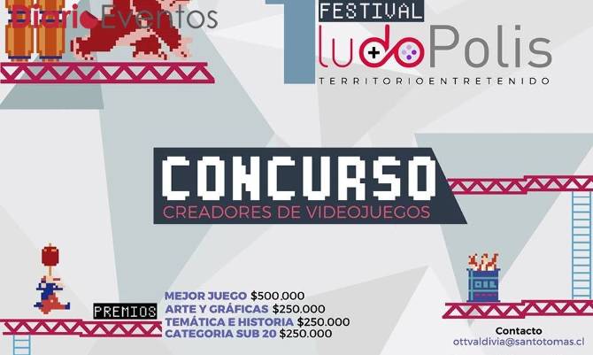 Este viernes se da inicio a Ludópolis, el primer festival de videojuegos del sur 