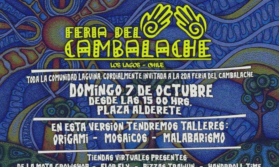 Feria del Cambalache se toma parque Alderete este domingo en Los Lagos