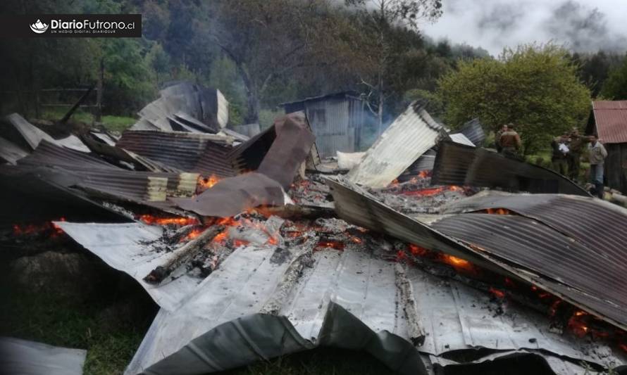 Adulto mayor desaparecido tras incendio en Pumol