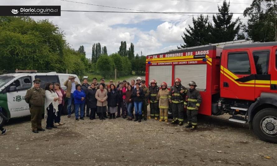 Comité de seguridad Quinchilca Rural realizó simulacrco de incendio 