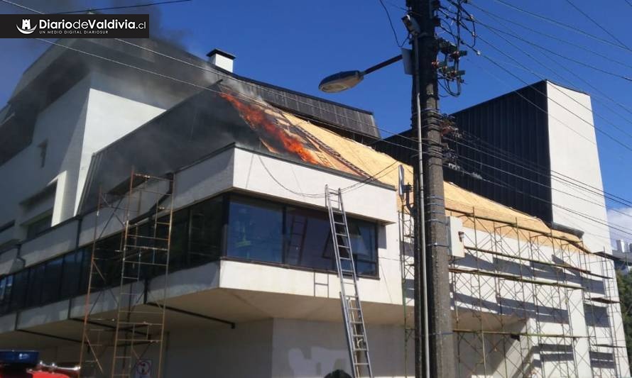 Incendio en Teatro Municipal de Valdivia