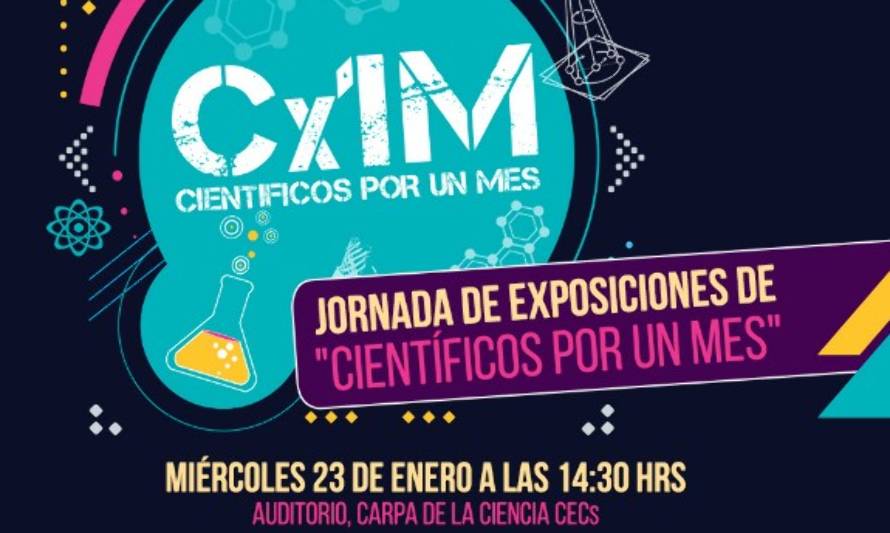 Estudiantes presentarán sus trabajos realizados durante el proyecto "Científicos por un Mes"