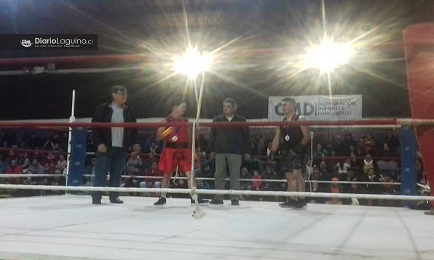 Boxeador laguino sumó nueva victoria en Panguipulli