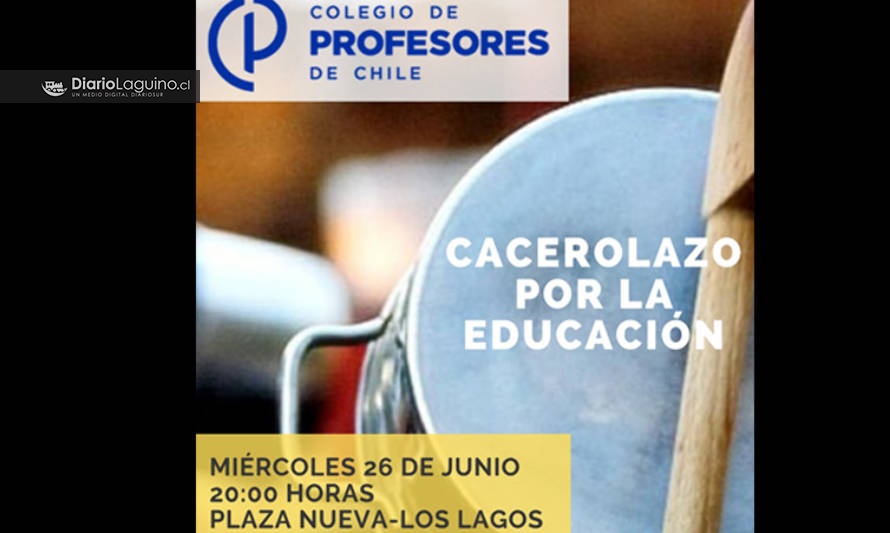 ESTE MIÉRCOLES: Profesores laguinos convocan a cacerolazo y velatón