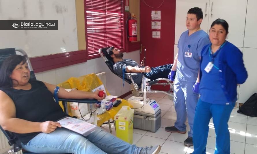 Laguinos demostraron solidaridad y donaron sangre en operativo del Cesfam