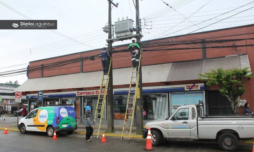 Más de 4 km de cables en desuso se han retirado desde tendido en Los Lagos 