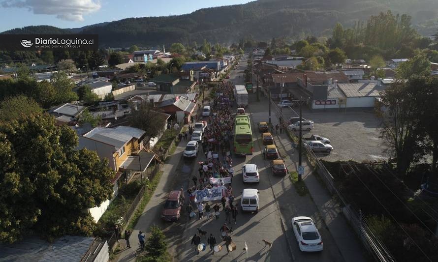 Más de mil personas marcharon en Los Lagos en tercera jornada de movilizaciones 

