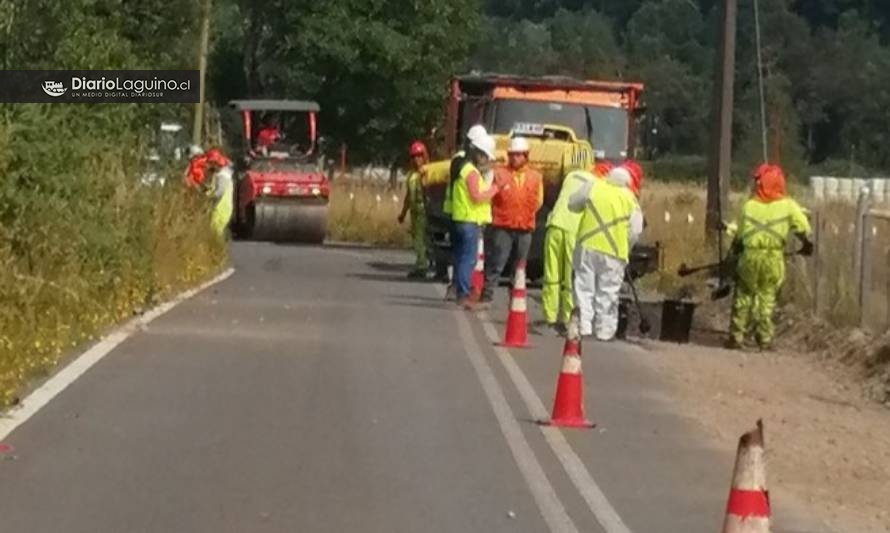 Vecinos felices con mejoras en distintas rutas de Los Lagos