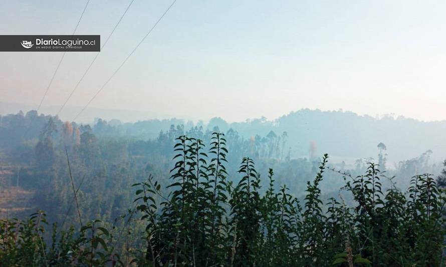 Fuerte concentración de humo registrada ayer en Los Lagos se debía a quemas agrícolas autorizadas