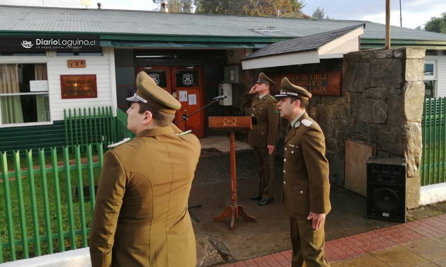 Sencilla ceremonia en Los Lagos marcó conmemoración 93, del día del Carabinero