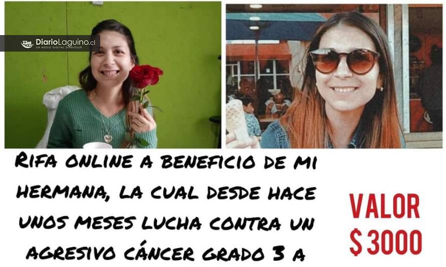 Organizan “rifa virtual” para apoyar a apoderada con cáncer en Los Lagos