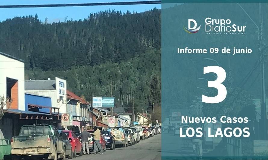 Los Lagos reporta 3 nuevos contagios de covid-19