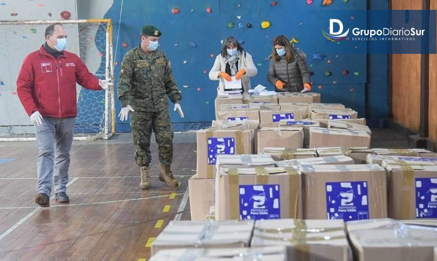 Intendente anunció segunda entrega de canastas de alimentos en Los Ríos