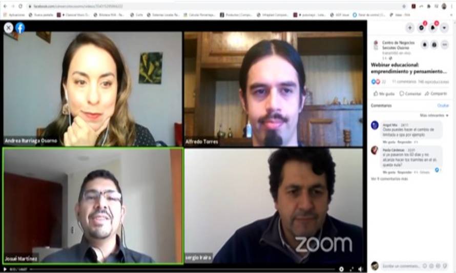 Estudiantes y profesores de liceos técnicos agrícolas participan en webinar de emprendimiento y pensamiento empresarial