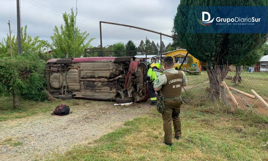 Los Lagos: Accidente de tránsito en sector Las Juntas 