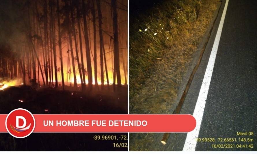 Robo frustrado de cable provocó incendio y corte de energía en Futrono, Los Lagos y Paillaco