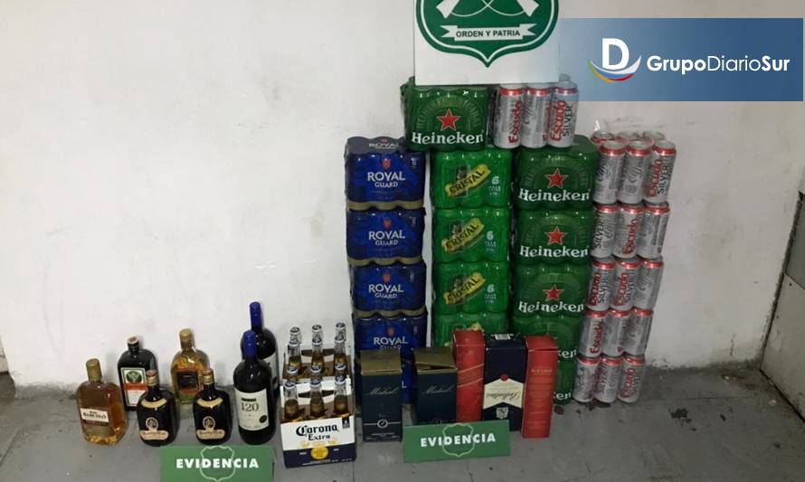 Conductor fue detenido por tenencia clandestina de bebidas alcohólicas