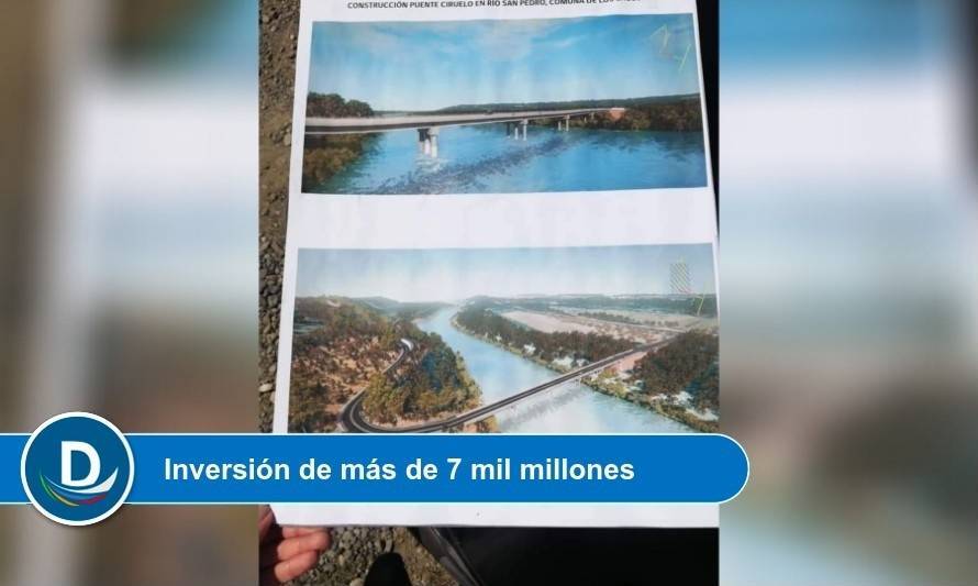 Inician obras de construcción de puente Ciruelos en Los Lagos