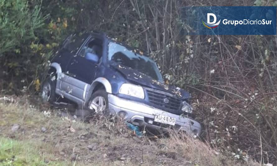 Conductor volcó en ruta Los Lagos-Antilhue