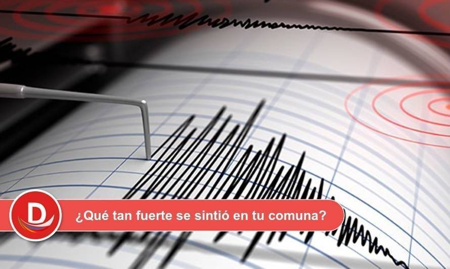 Sismo de 3,9 grados tuvo su epicentro a 53 kilómetros de Valdivia 