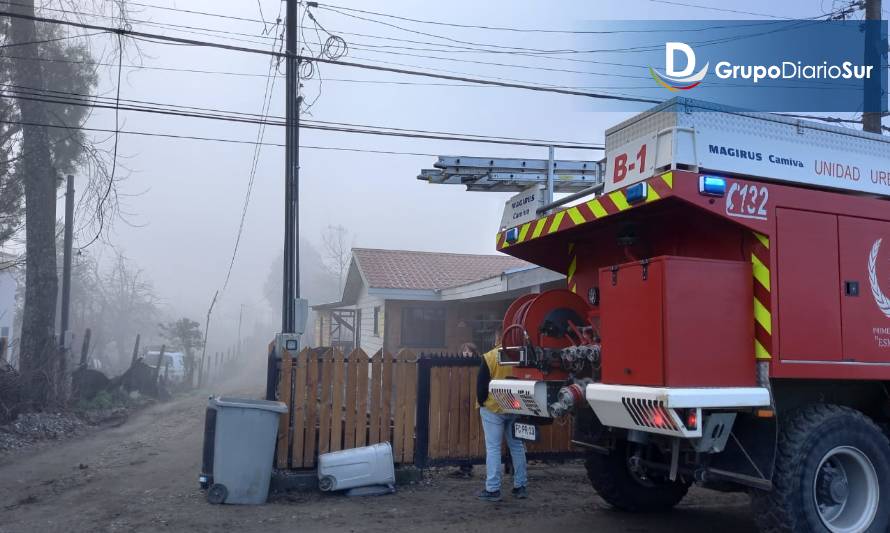 Bomberos concurrió a emergencia en sector La Rotonda