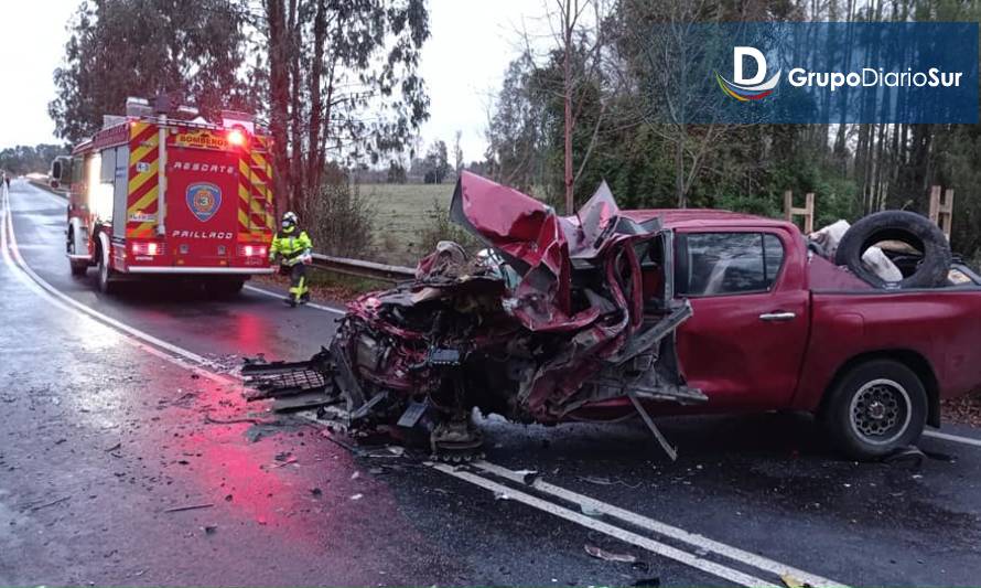 Colisión deja al menos un lesionado en Paillaco