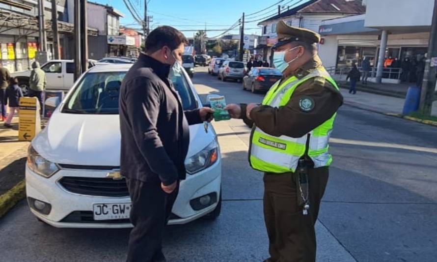 Carabineros de Los Lagos promueve campaña para evitar robos de vehículos