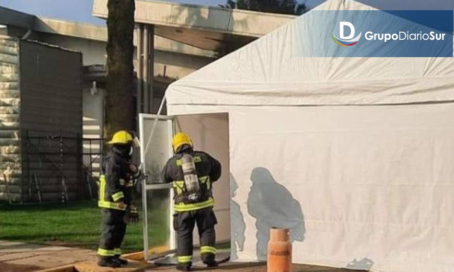 Principio de incendio afectó a Clínica Alemana de Valdivia