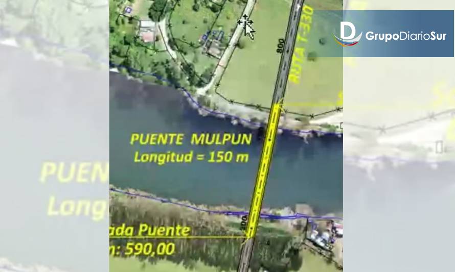 Comunidades se preparan para conocer diseño definitivo de puente Mulpún