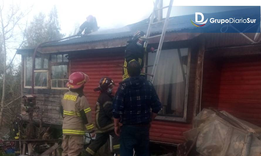 Se reportó incendio en sector Las Lajas, comuna de Los Lagos