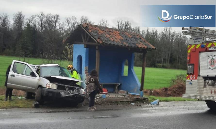 Un herido en choque vehicular ocurrido en Río Bueno