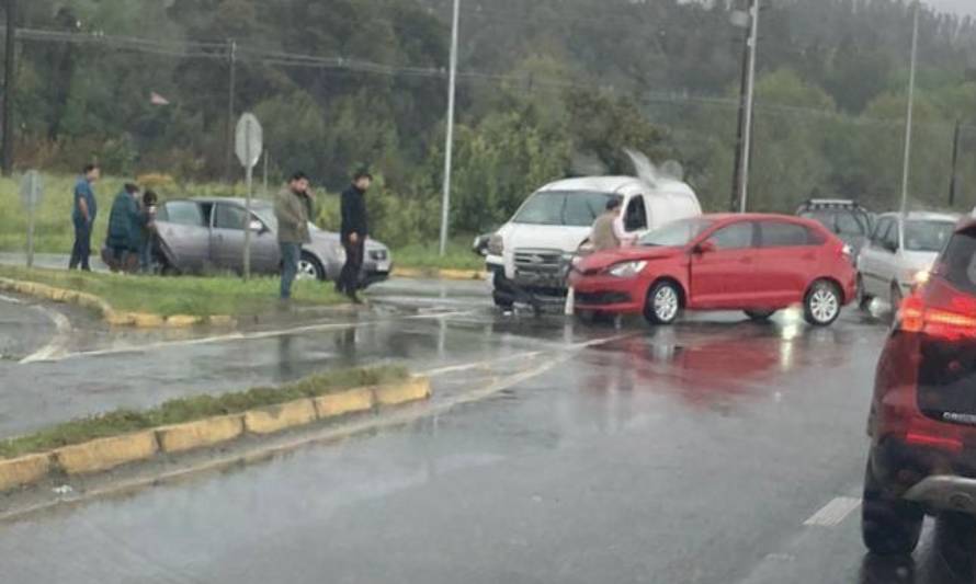 Reportan accidente de tránsito en cruce Valdivia-Antilhue