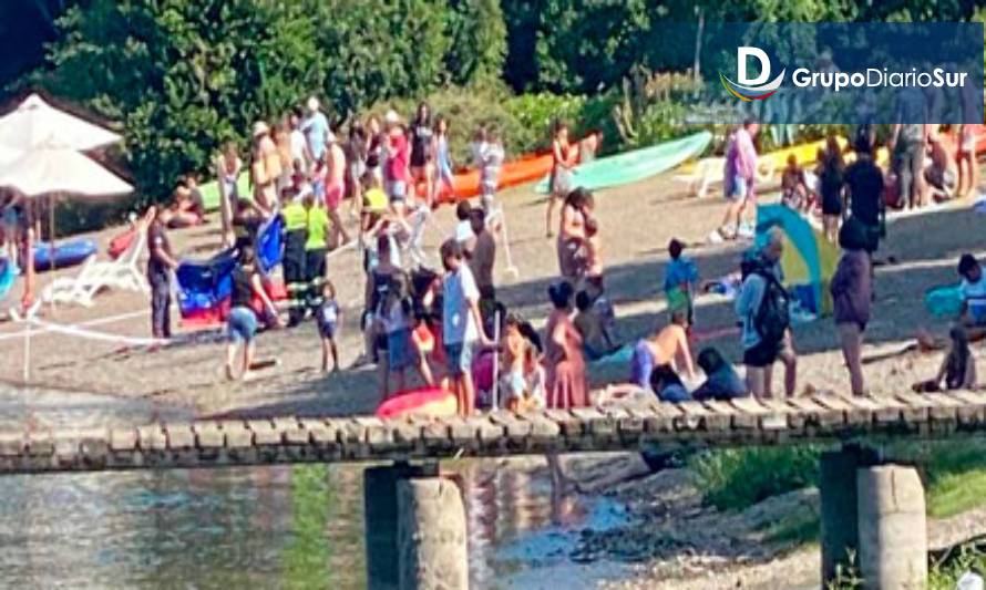 Turista se ahoga en playa no habilitada para el baño en Panguipulli