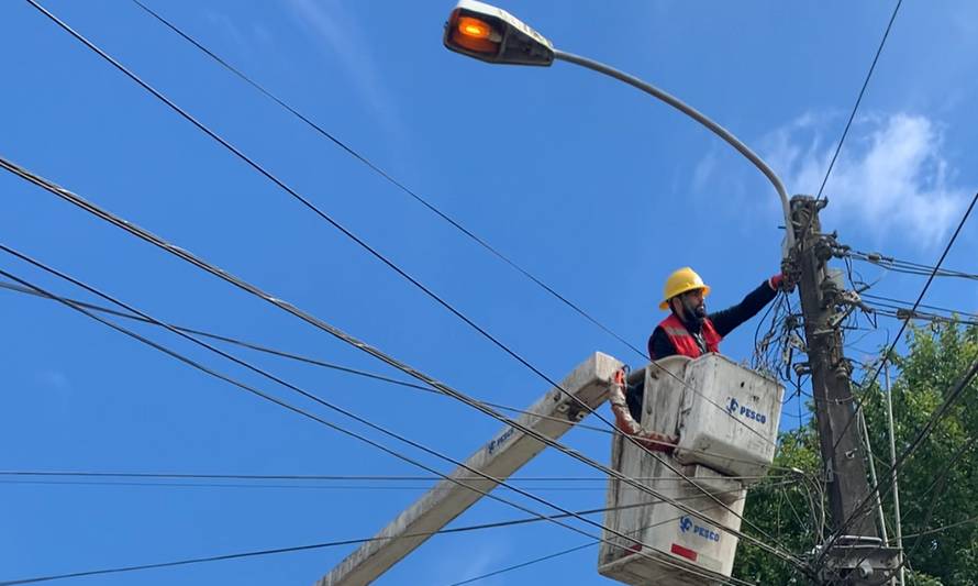 Aprueban recambio de 200 luminarias en la ciudad de Los Lagos